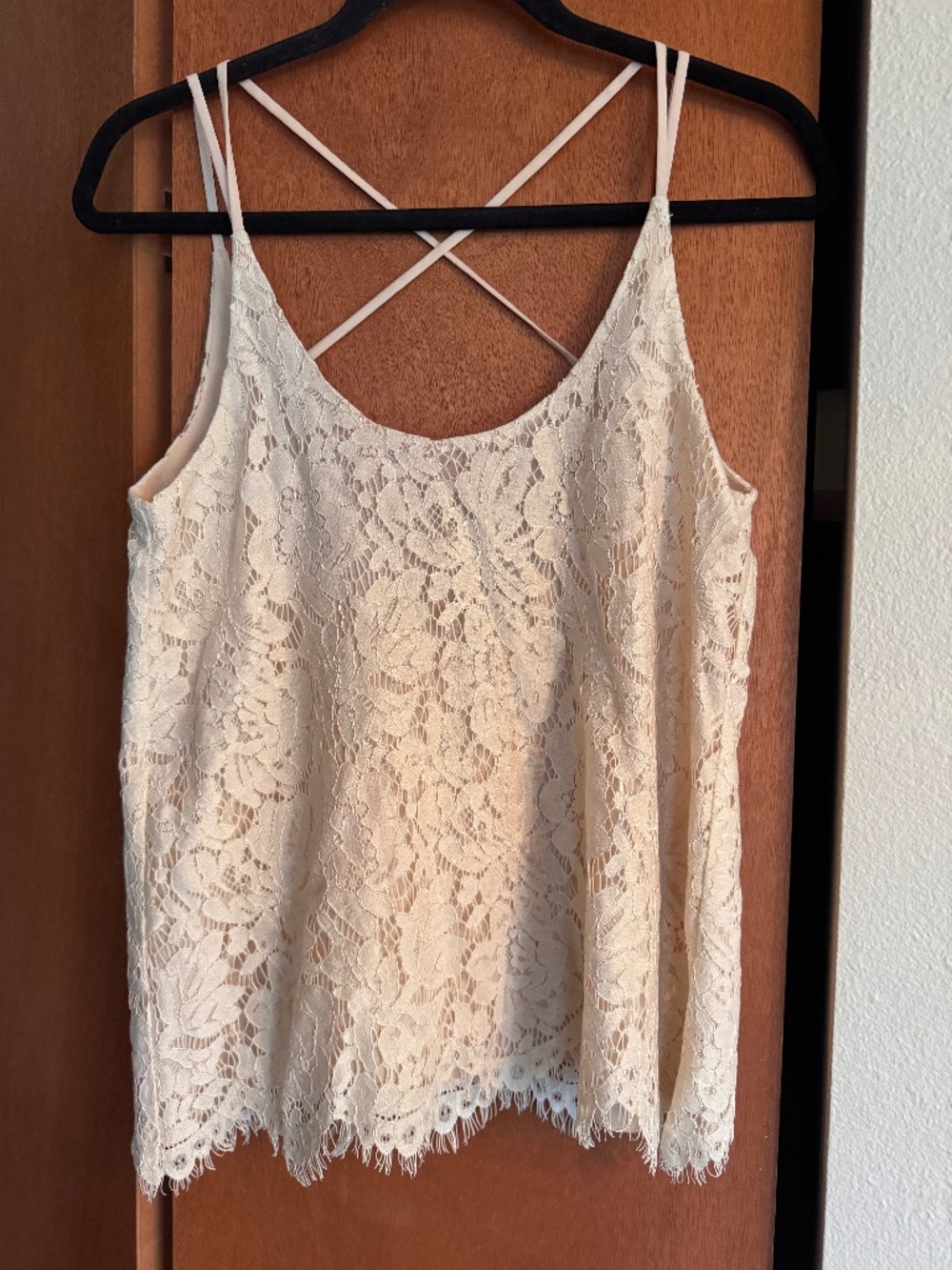 Ivory Lace Cami/Tank